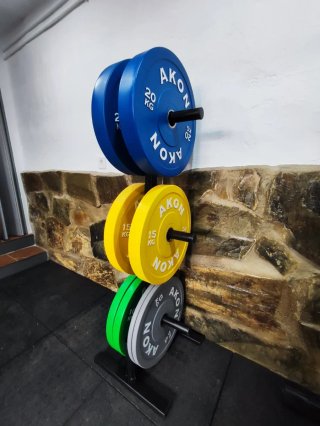 Soporte para discos de pesas olímpicos