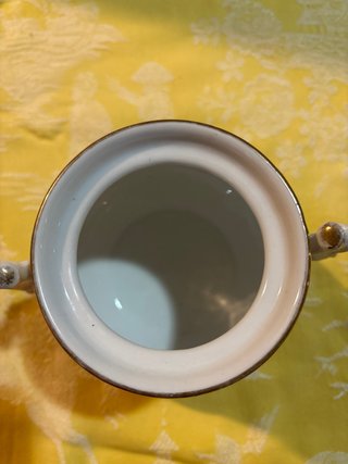 Azucarero KPM Berlin Porcelana Dorada
