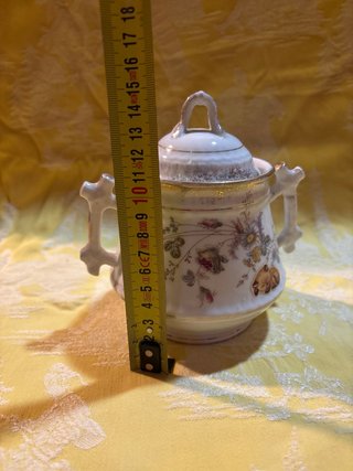 Azucarero KPM Berlin Porcelana Dorada