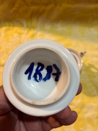 Azucarero KPM Berlin Porcelana Dorada