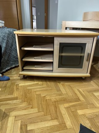 Mueble TV cristal y departamentos