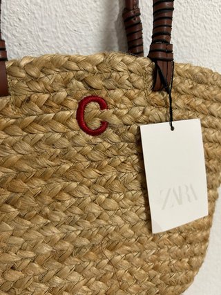 Capazo Zara pequeño personalizado SIN estrenar!