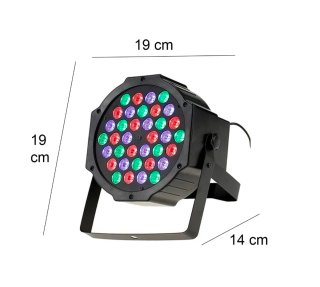 2pz Faro Strobo 36 LED Proiettore Discoteca Dj DMX