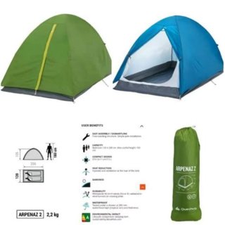 Tienda de campaña Arpenaz 2 Quechua
