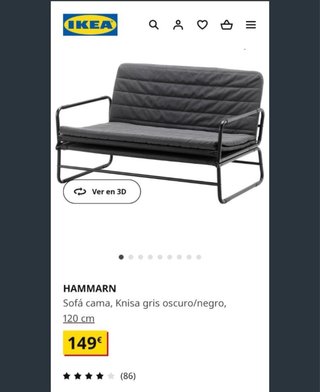 Sofá cama gris