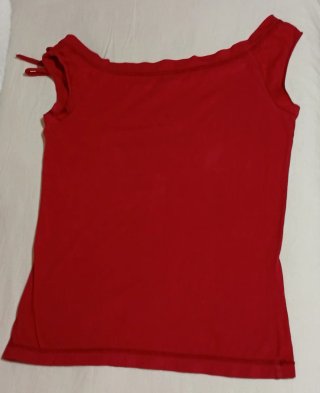 Top Rojo Zara Trafaluc, Talla S.