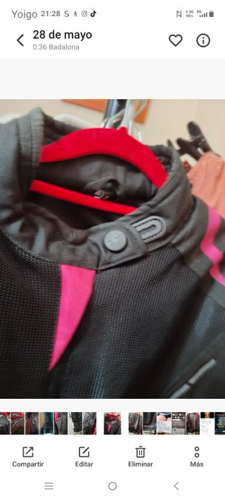 Chaqueta moto chica KANGROUTE Talla L