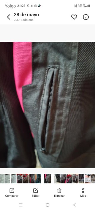 Chaqueta moto chica KANGROUTE Talla L