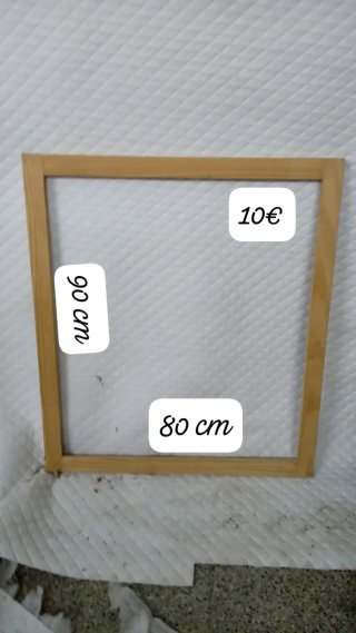 Marco de madera marrón 80x90 cm