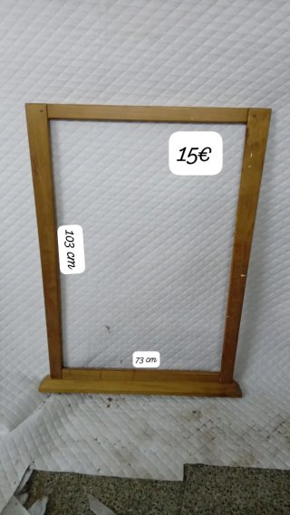 Marco de madera marrón 80x90 cm