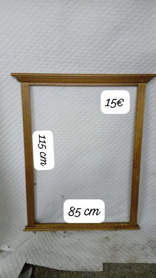 Marco de madera marrón 80x90 cm
