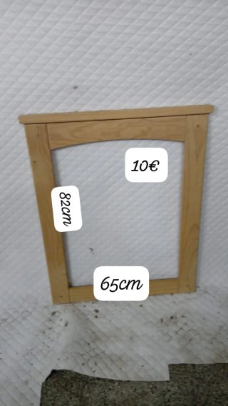 Marco de madera marrón 80x90 cm