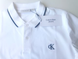 Polo Calvin Klein Jeans Blanco Talla XL
