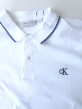 Polo Calvin Klein Jeans Blanco Talla XL