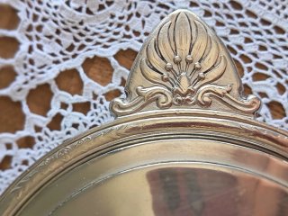 Antico pentolino con coperchio silverplated Broggi