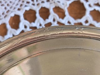 Antico pentolino con coperchio silverplated Broggi
