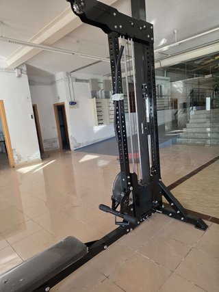 Máquina Doble Polea Alta + Remo Sentado