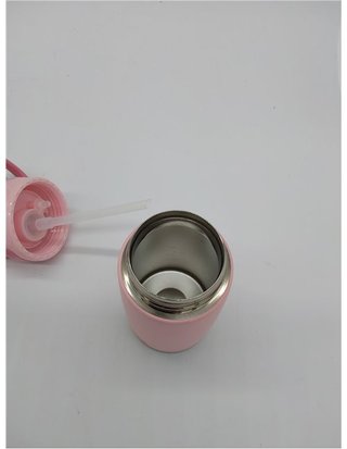 Nuby - Thirsty Kids - Botella Acero Inoxidable Flip-It Reflex para viajes - Vaso Antiderrame Bebe Con Cierre Seguro Y Diseño Tér