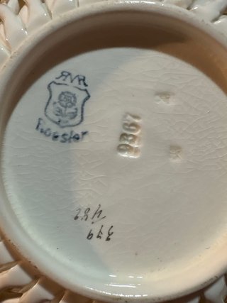Cesta calada Herend porcelana
