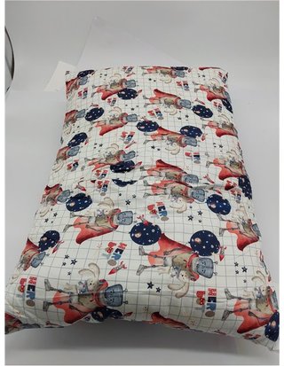 Cuscino per Bambini con Fodera Stampata 40x60 cm in Cotone Oeko-Tex - Cuscino per Culla per Neonati e Bambini
