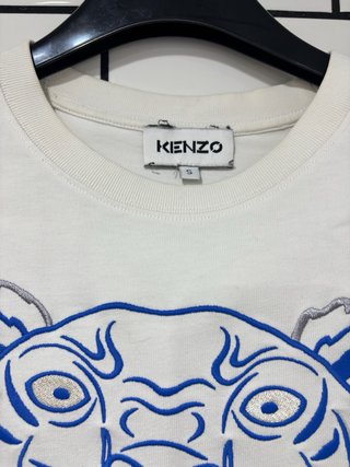 Camiseta Kenzo Tigre Azul y Blanco Original QR