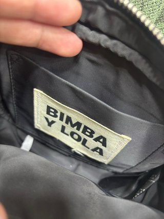 Bolso Bimba y Lola rayas blanco y negro