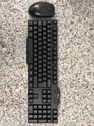 Teclado y Ratón Inalámbrico Trust Negro