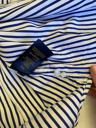 Camisa Polo Ralph Lauren Rayas Azul Blanco