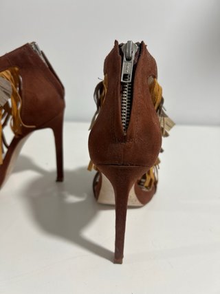 Sandalias Zara Basic Tacón Flecos