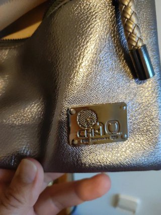 Bolso mujer plateado pequeño