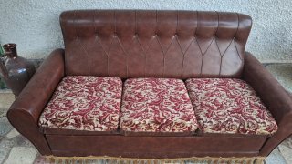 Regalo, Sofá Cama Vintage Marrón