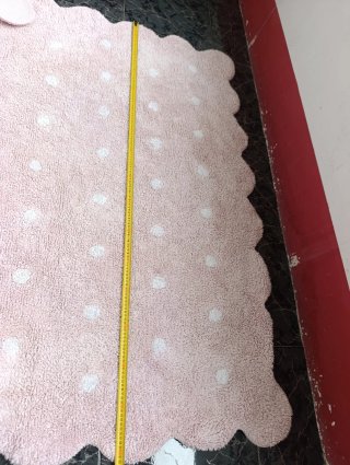 Alfombra Lorena Canals Rosa con Puntos blancos