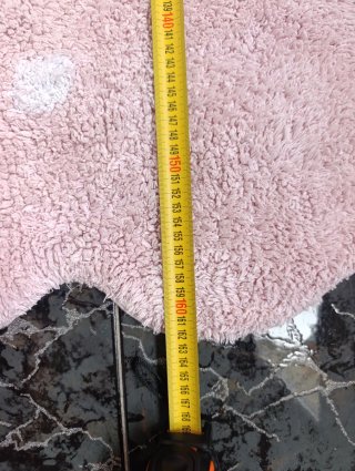 Alfombra Lorena Canals Rosa con Puntos blancos