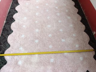 Alfombra Lorena Canals Rosa con Puntos blancos