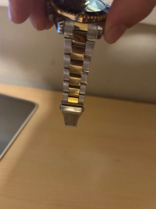 Reloj CUENA azul y dorado