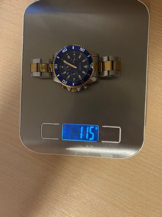 Reloj CUENA azul y dorado