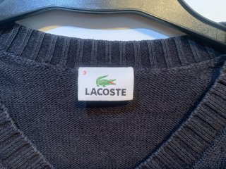 Jersey Lacoste V-Neck M 20%lana 80%algodón