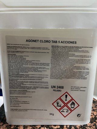 Cloro Tab 5 Acciones Agonet