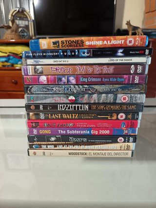 Lote 14DVDs Rock Clásico y Progresivo Pink Floyd