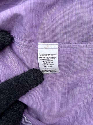 Camisa Carolina Herrera Morada Talla M