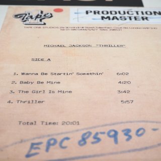 Michael Jackson Thriller - Duplicado Cinta Maestra