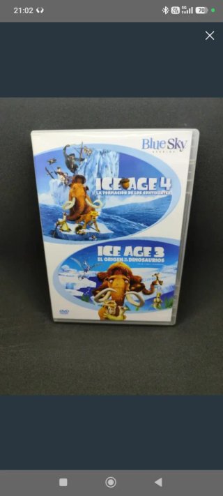 DVDs Cars y Cars 2. Ice age 1 al 4