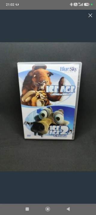 DVDs Cars y Cars 2. Ice age 1 al 4