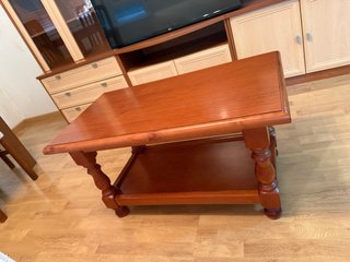 Mesa de centro de madera para salón