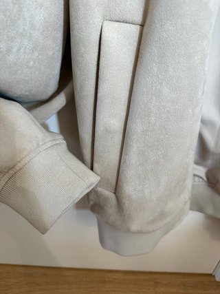 Chaqueta bomber beige