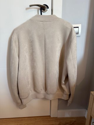 Chaqueta bomber beige