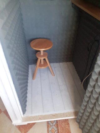 Cabina insonorizada para músicos