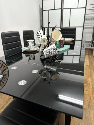 PROMO!! Mesa extensible negra