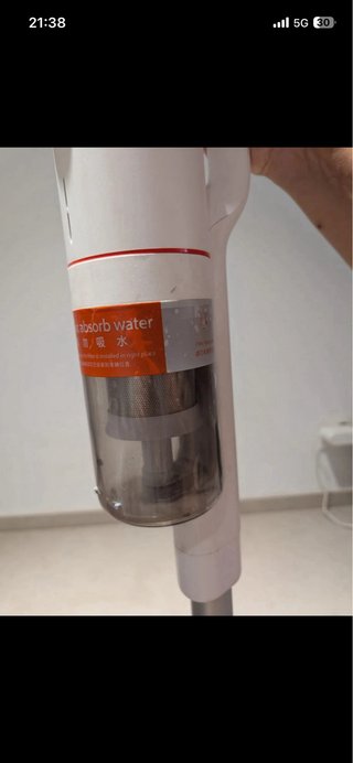Aspiradora escoba blanca