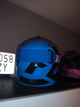 Casco Motocross  FOX  Con Gafas 100%